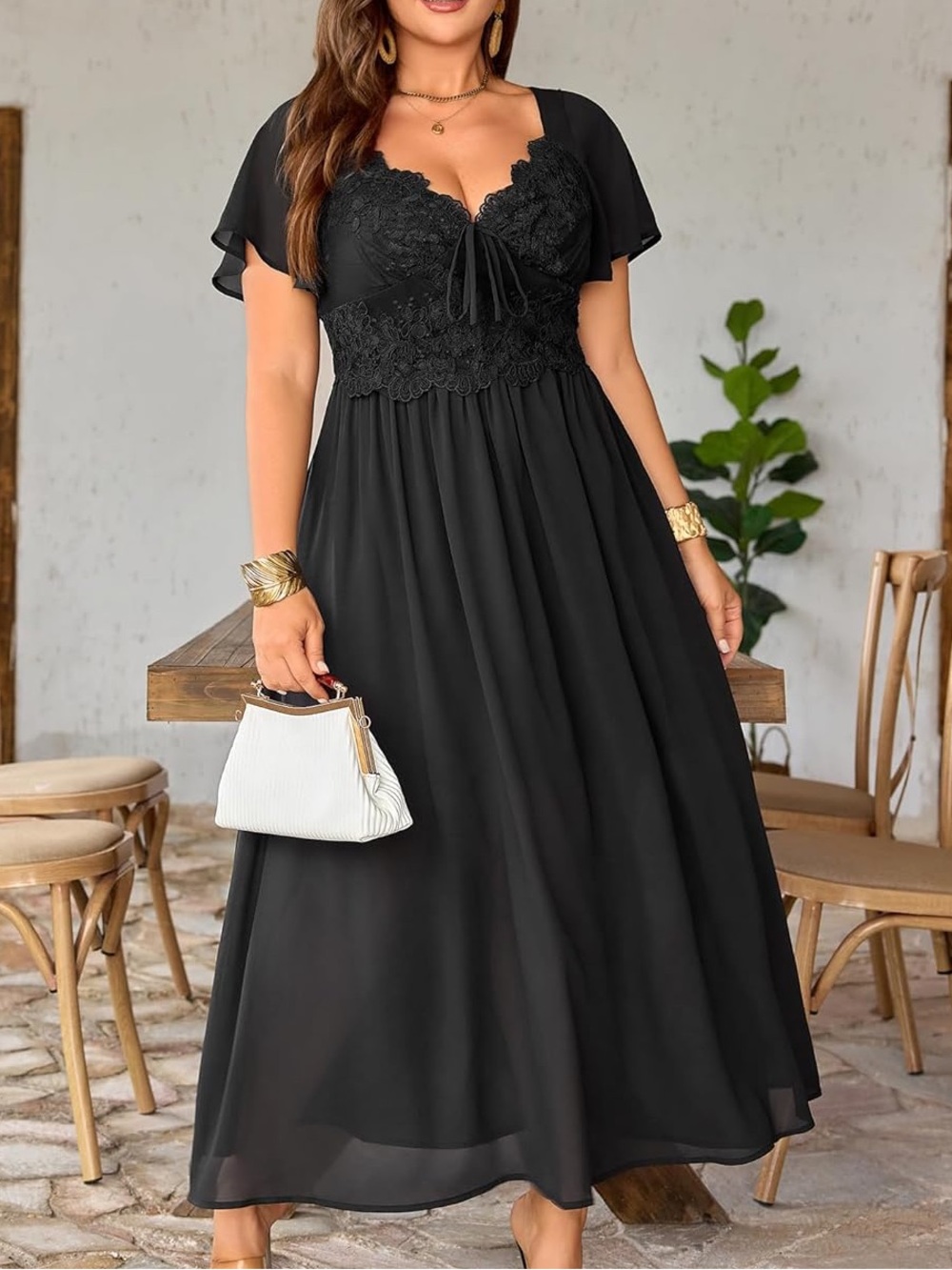 EYWOL Floral Lace Dress for Women Formal Party Cocktail Wedding Guest Dress